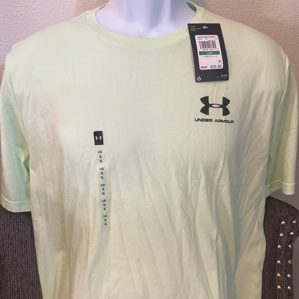 Under Armour Men's Mint Green Short Sleeve Tee
